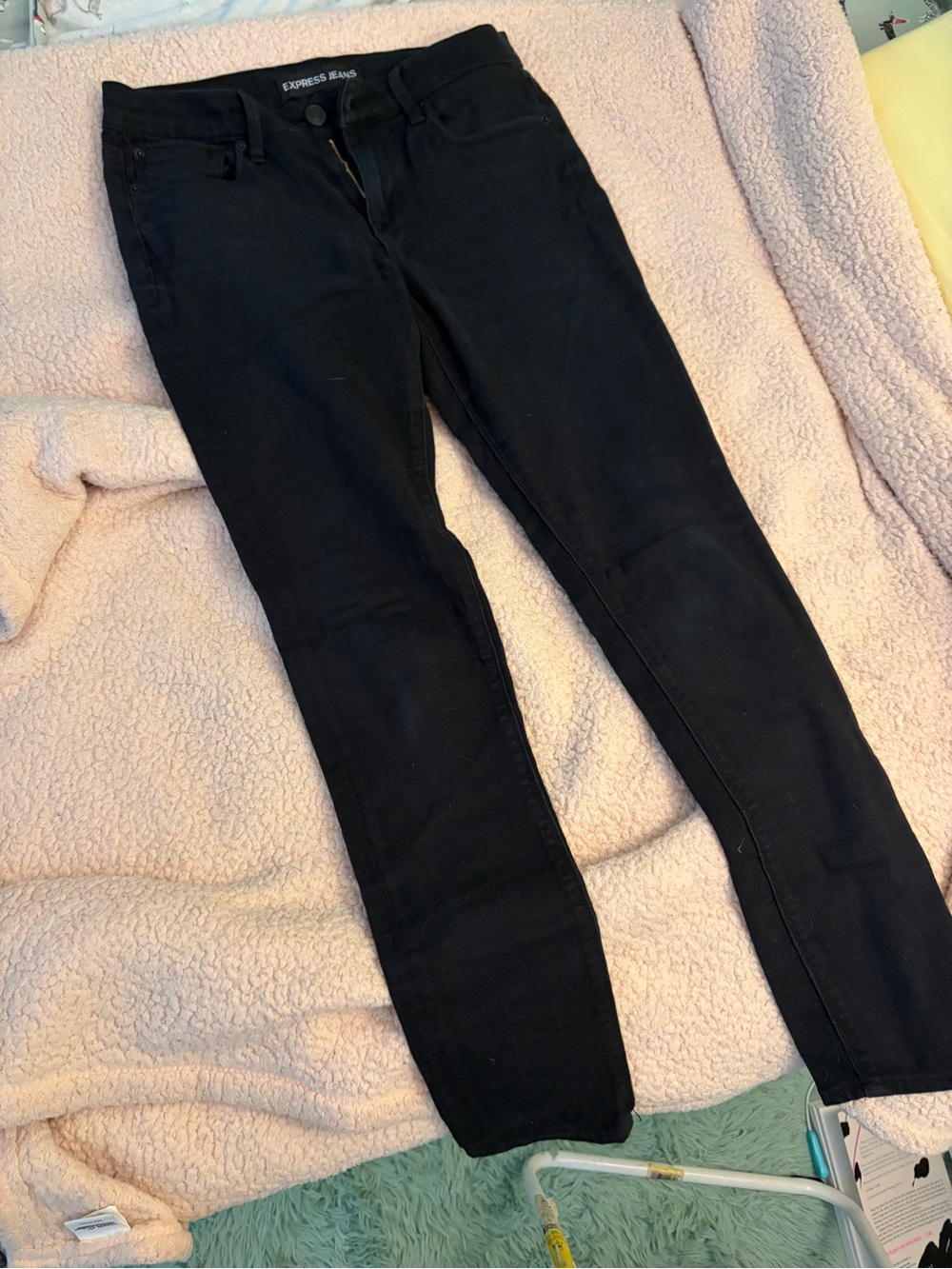 Express Black Denim Skinny Jeans